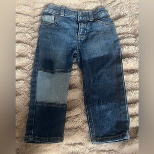 OshKosh B’gosh 18M Baby Kid Toddler Distressed Dark Blue Jeans Adjustable